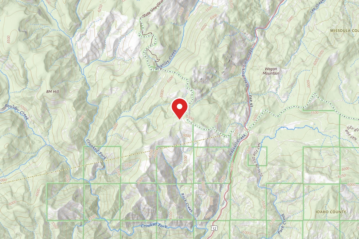 Nez Perce-Clearwater Dispersed Campsite POW5672RD-001