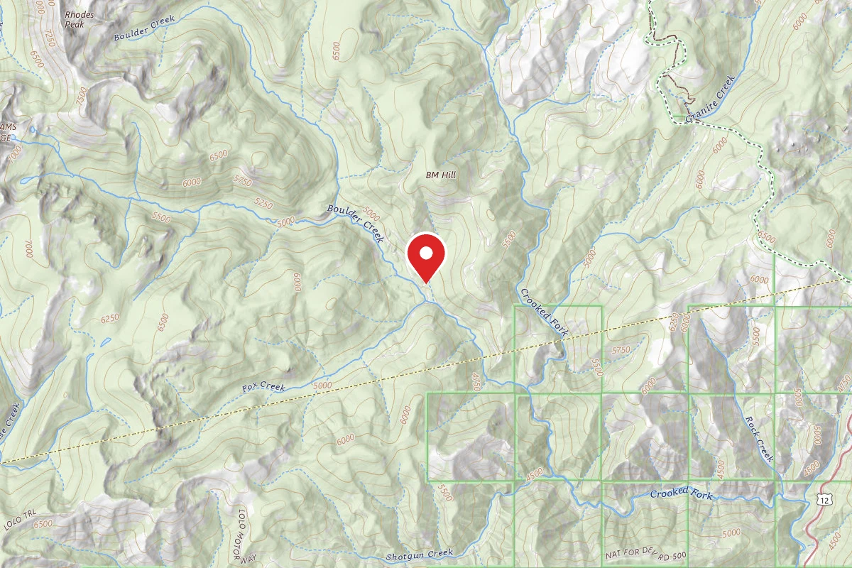 Nez Perce-Clearwater Dispersed Campsite POW595RD-012