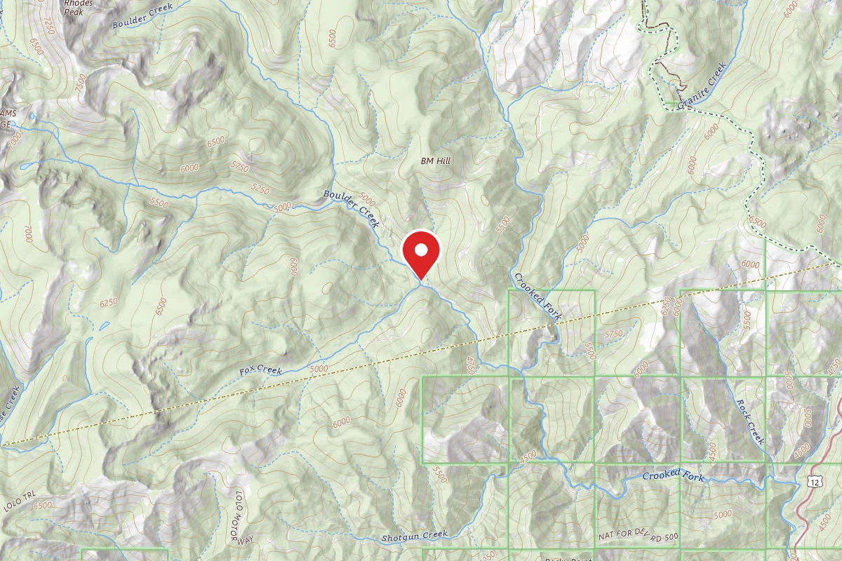 Nez Perce-Clearwater Dispersed Campsite POW595RD-013