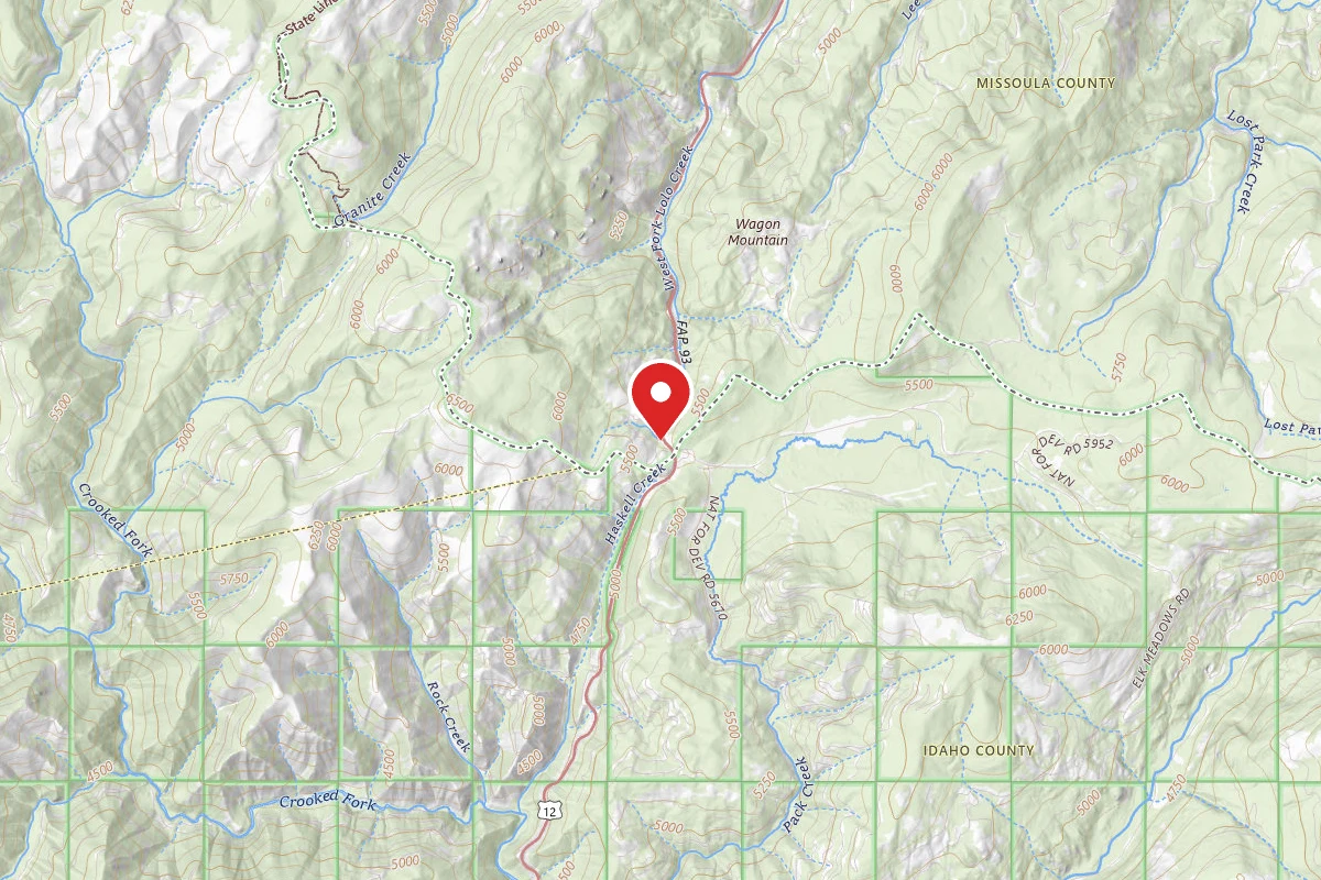Nez Perce-Clearwater Dispersed Campsite POW595RD-001