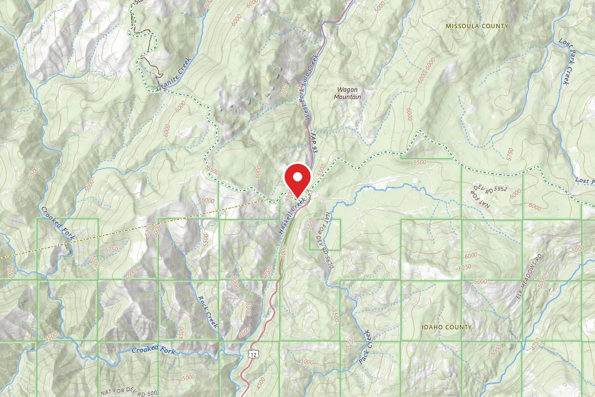 Nez Perce-Clearwater Dispersed Campsite POW595RD-002