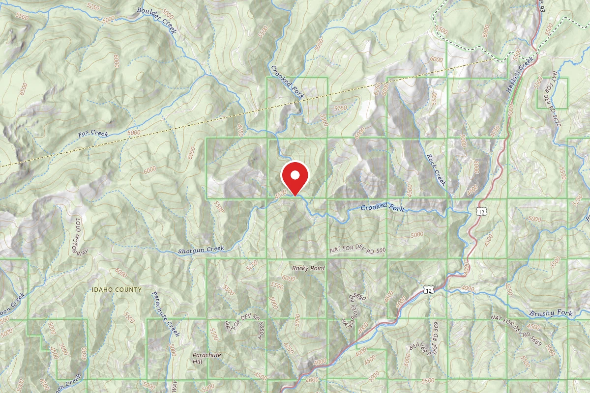 Nez Perce-Clearwater Dispersed Campsite POW109DRD-001