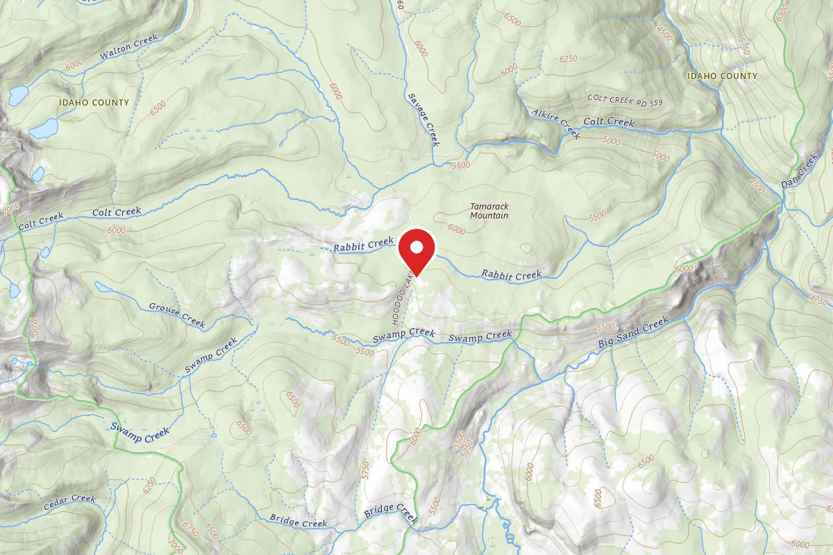 Nez Perce-Clearwater Dispersed Campsite POW111RD-011 SWAMP CRK TH
