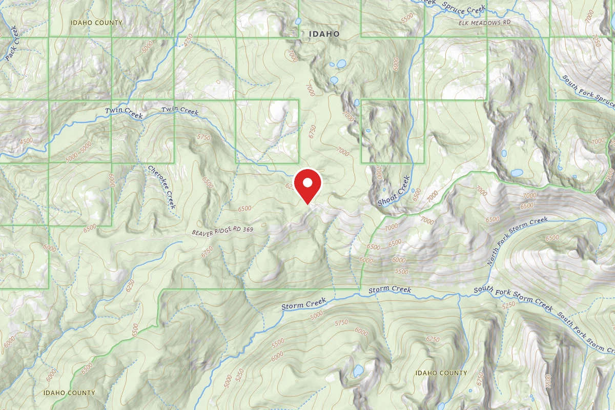 Nez Perce-Clearwater Dispersed Campsite POW369RD-010A