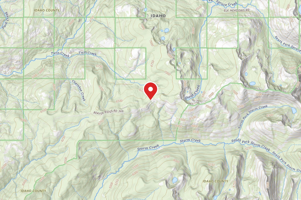 Nez Perce-Clearwater Dispersed Campsite POW369RD-010B