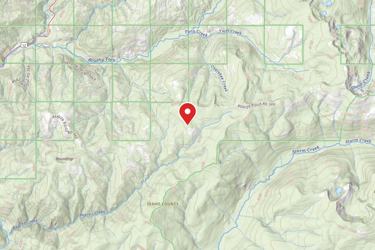 Nez Perce-Clearwater Dispersed Campsite POW369RD-006