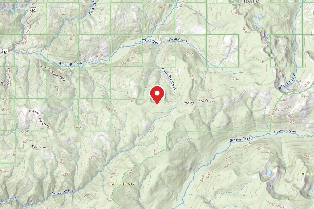 Nez Perce-Clearwater Dispersed Campsite POW369RD-007