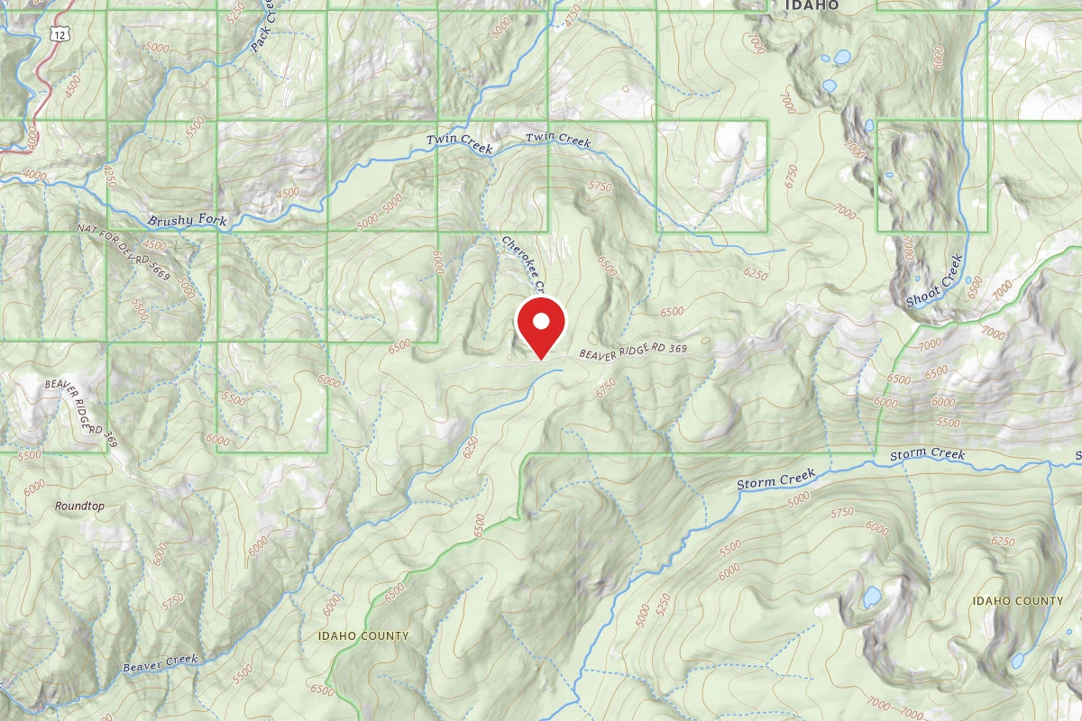 Nez Perce-Clearwater Dispersed Campsite POW369RD-008