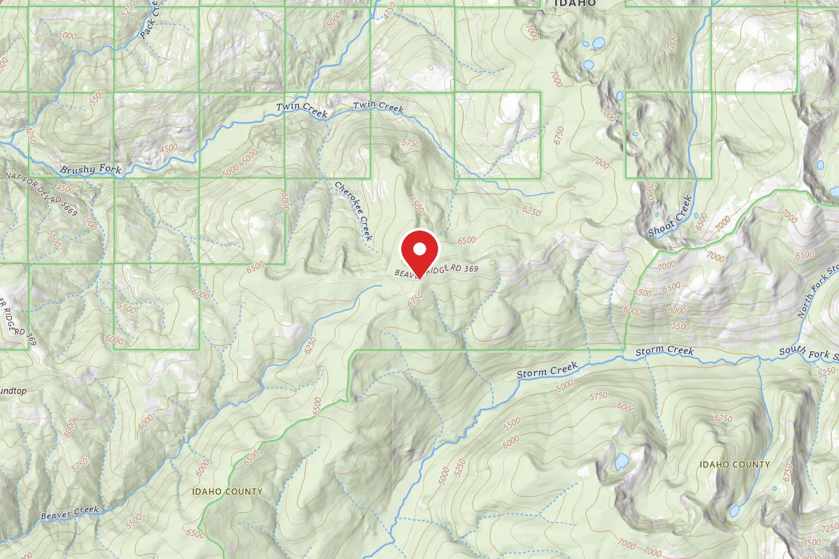 Nez Perce-Clearwater Dispersed Campsite POW369RD-009
