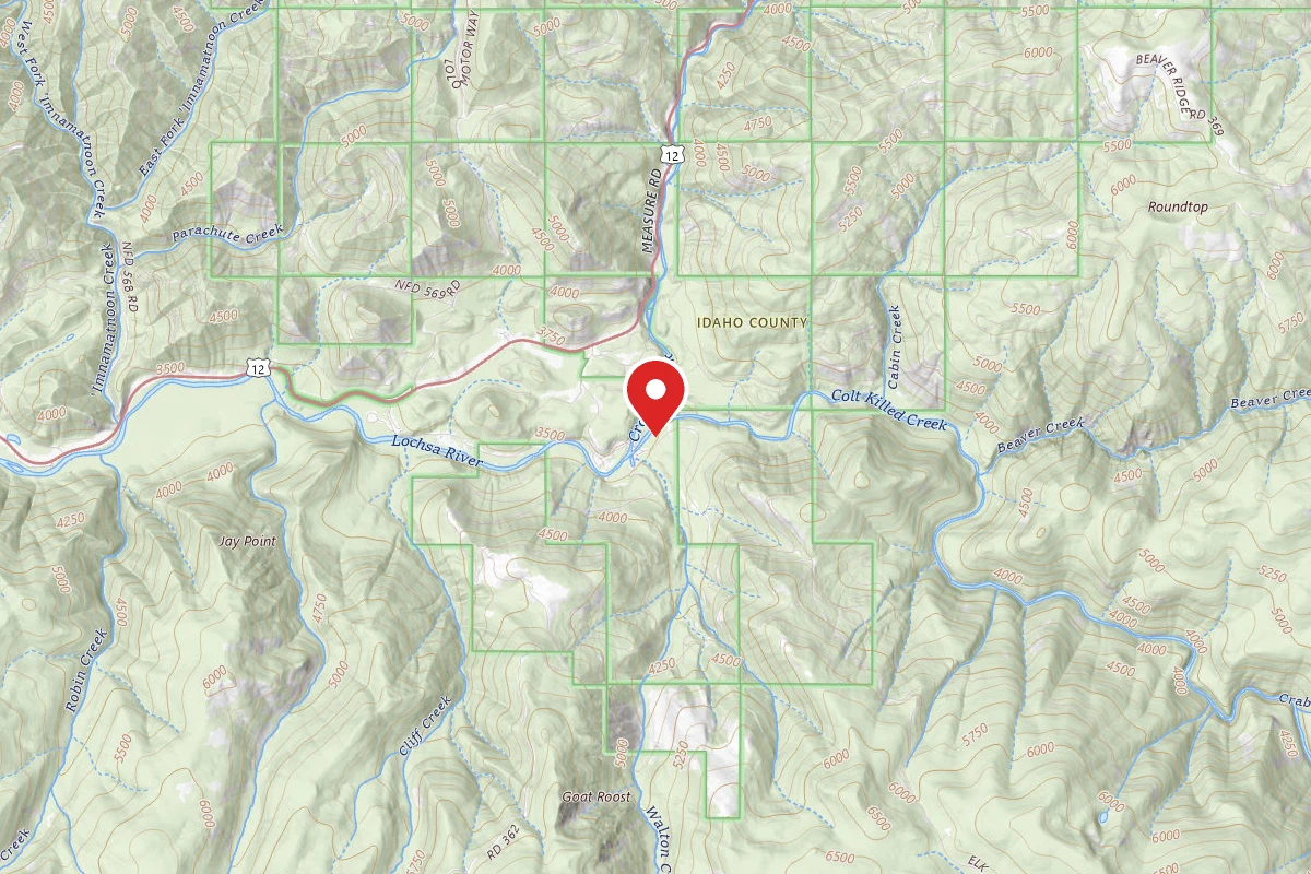 Nez Perce-Clearwater Dispersed Campsite POW111RD-002