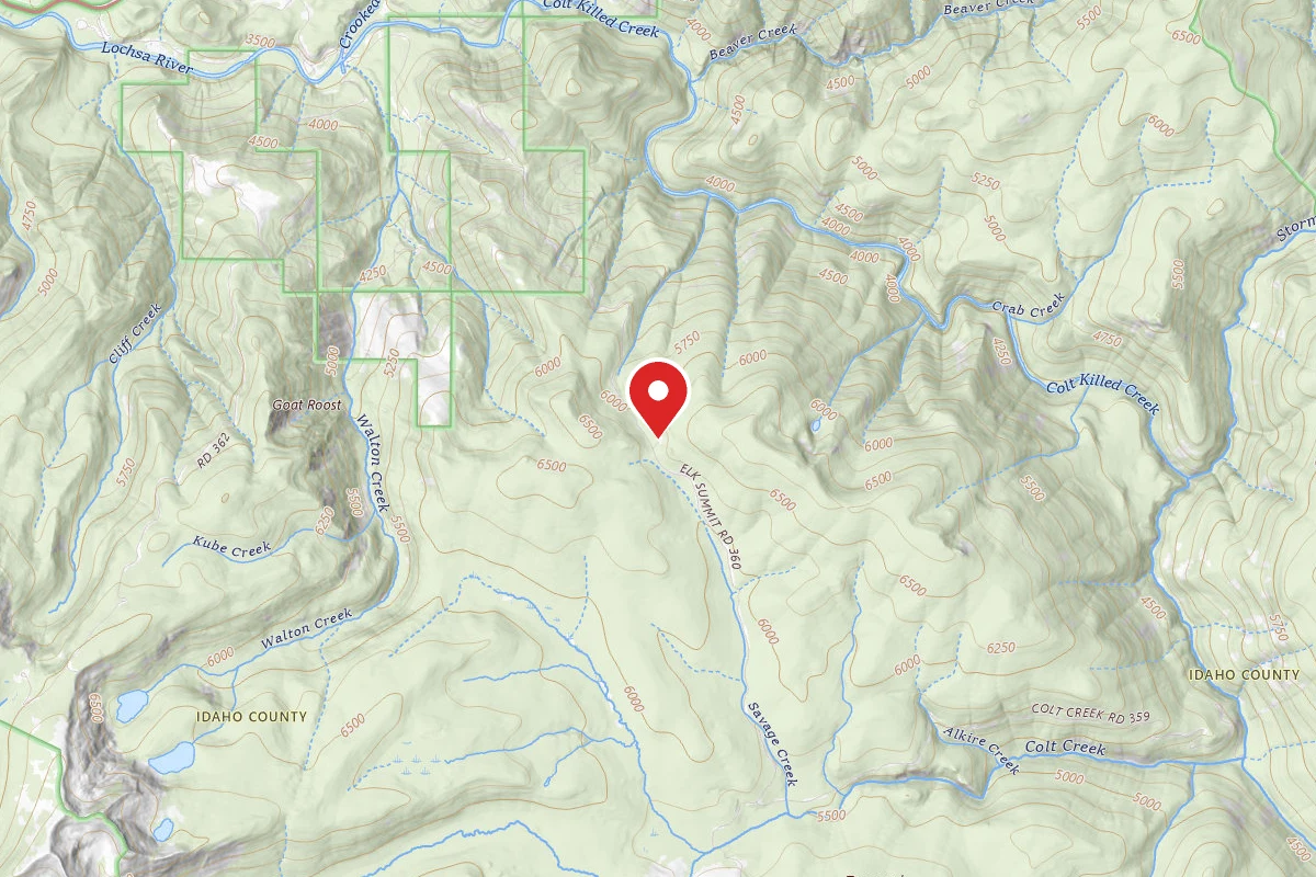 Nez Perce-Clearwater Dispersed Campsite POW111RD-007