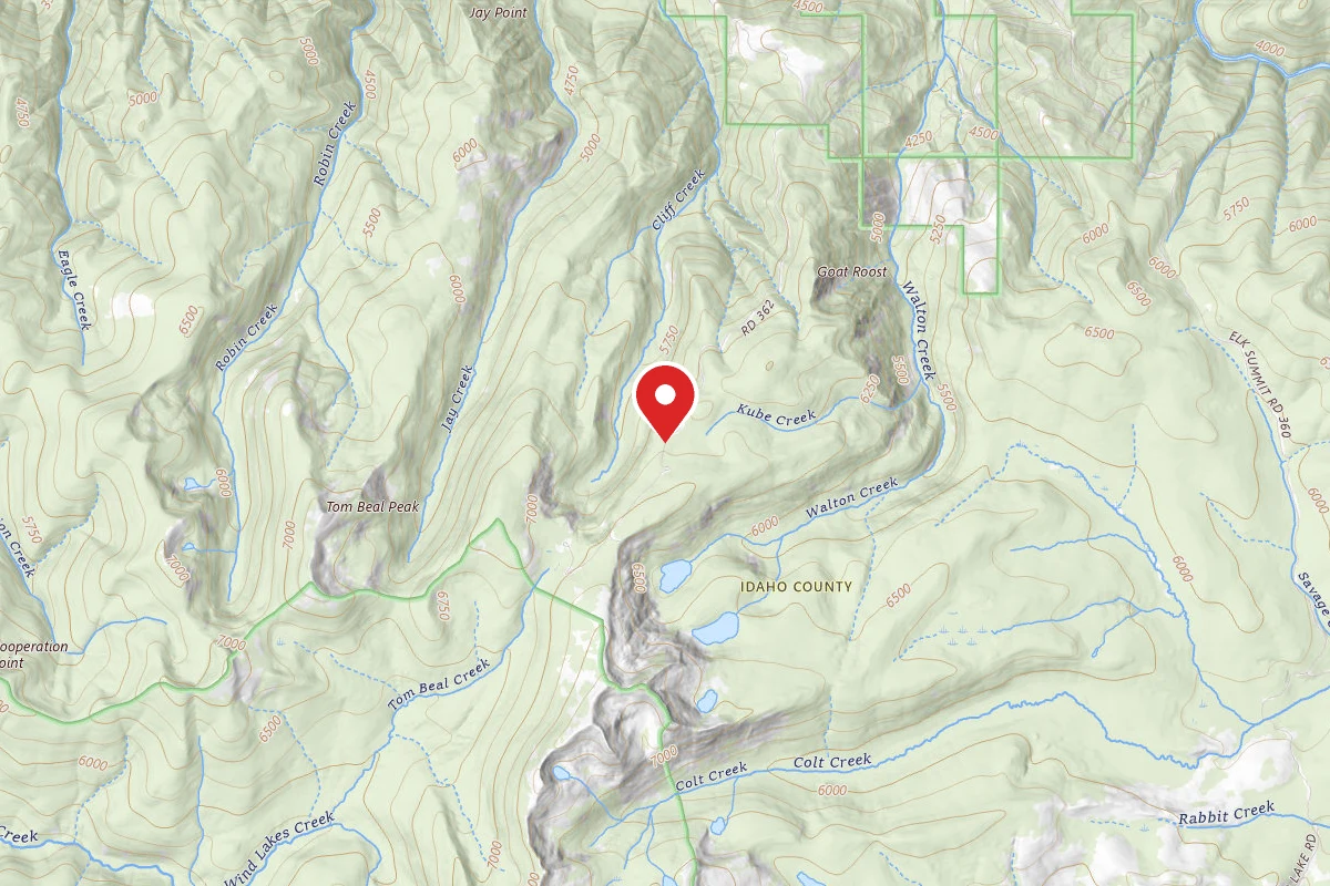 Nez Perce-Clearwater Dispersed Campsite POW362RD-001