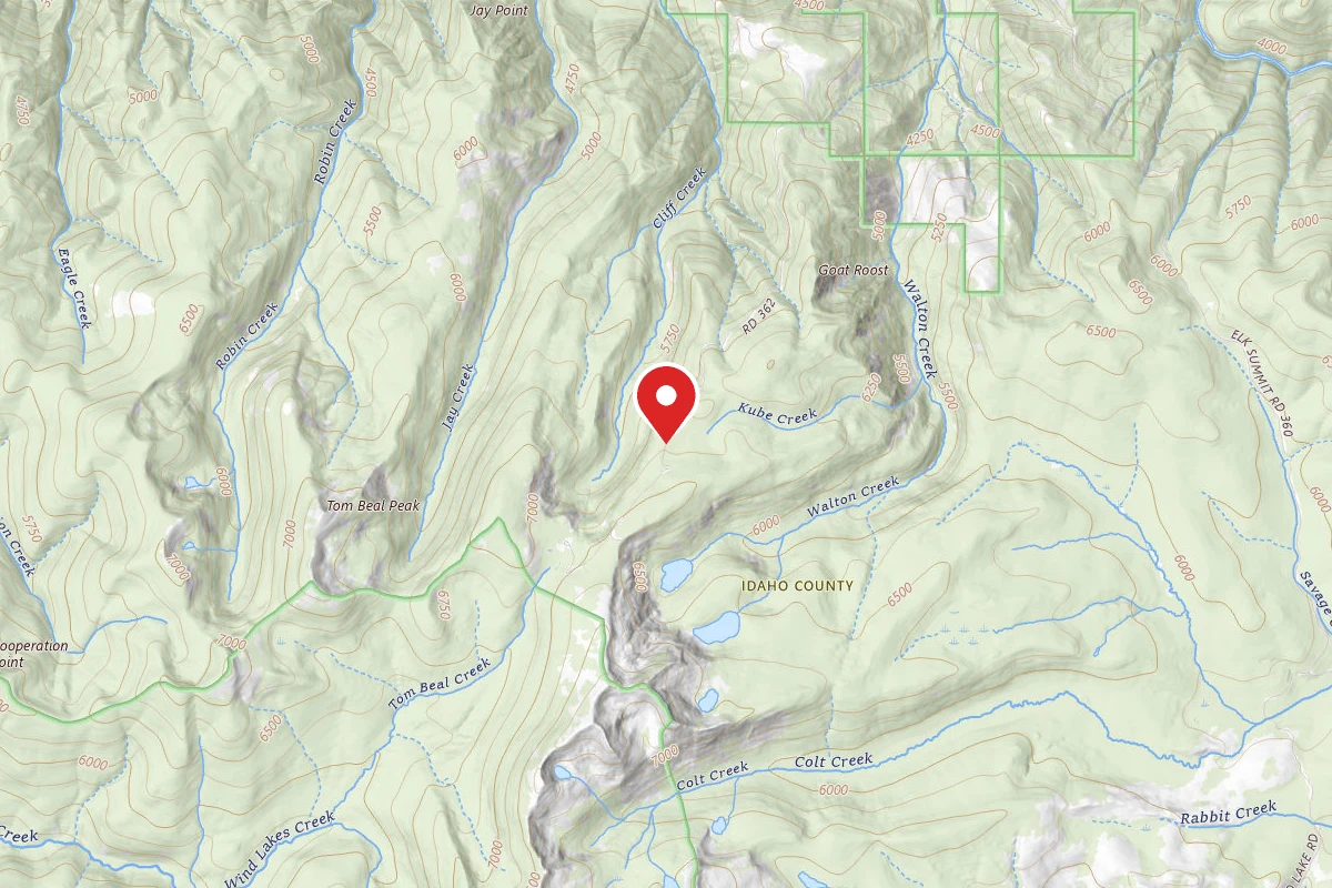 Nez Perce-Clearwater Dispersed Campsite POW362RD-002