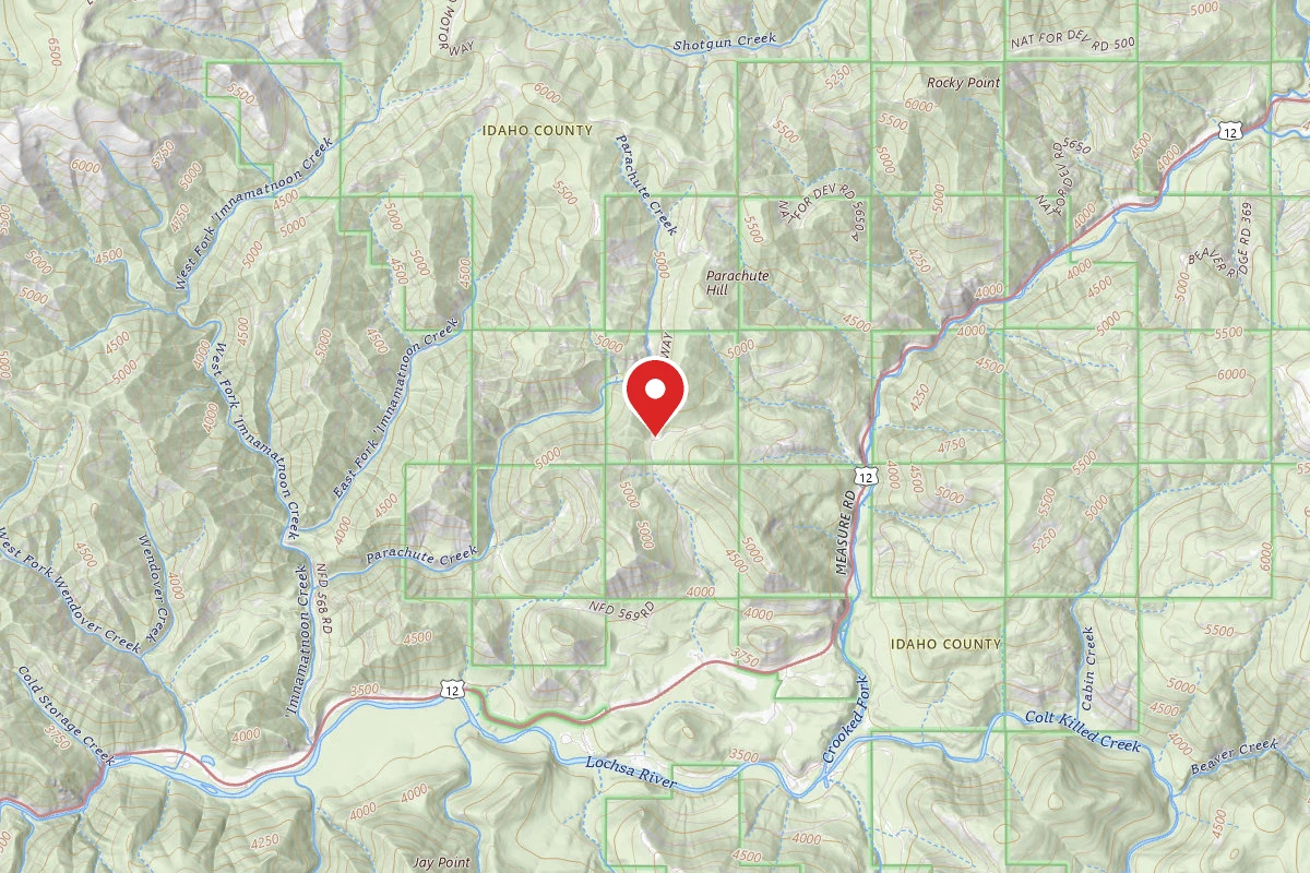 Nez Perce-Clearwater Dispersed Campsite POW569RD-002