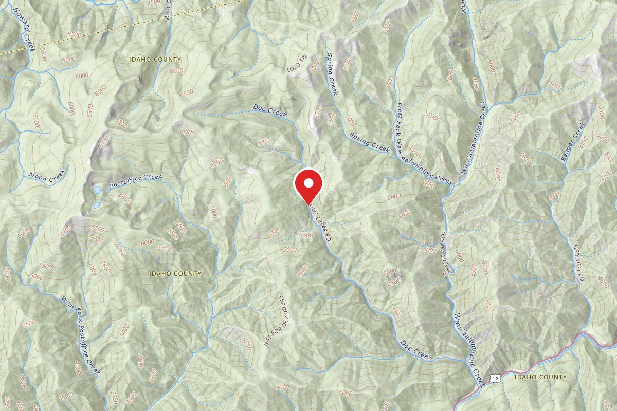 Nez Perce-Clearwater Dispersed Campsite POW566RD-002