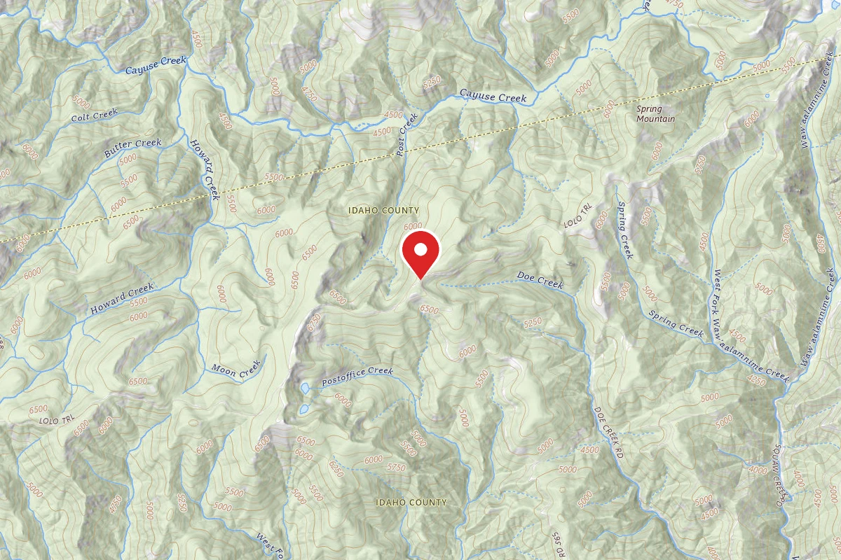 Nez Perce-Clearwater Dispersed Campsite POW500RD-005