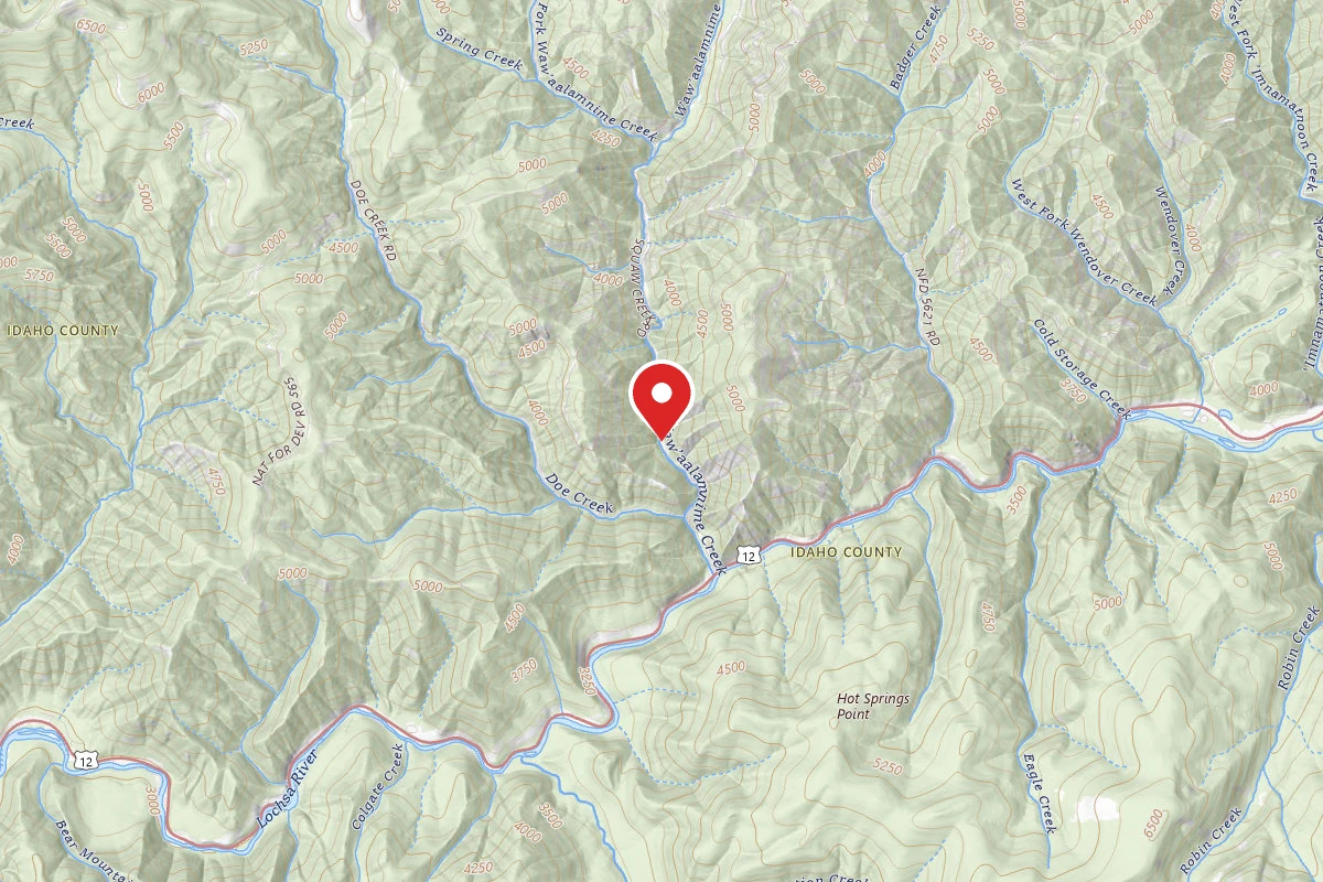 Nez Perce-Clearwater Dispersed Campsite POW108RD-002