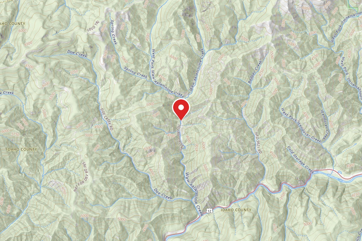 Nez Perce-Clearwater Dispersed Campsite POW108RD-003