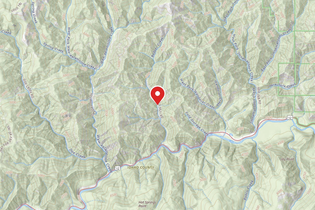 Nez Perce-Clearwater Dispersed Campsite POW5621RD-003