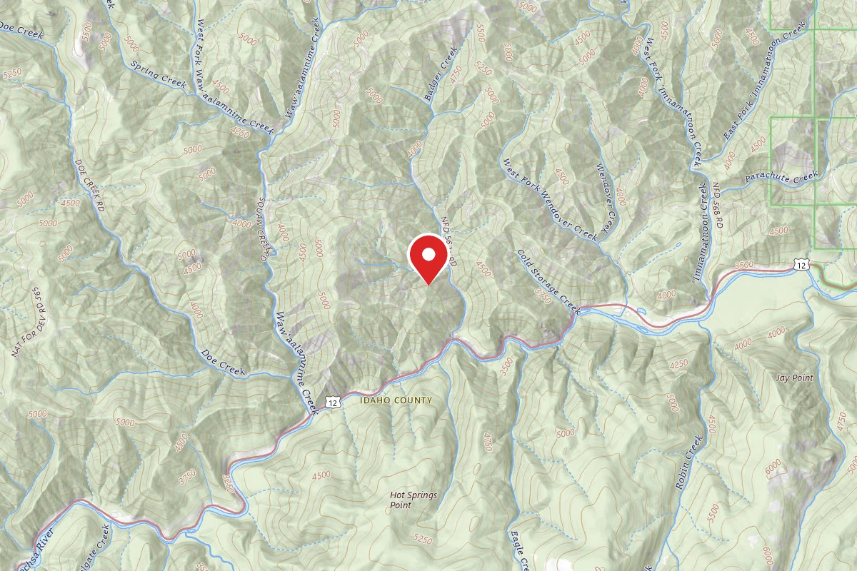 Nez Perce-Clearwater Dispersed Campsite POW5620RD-001