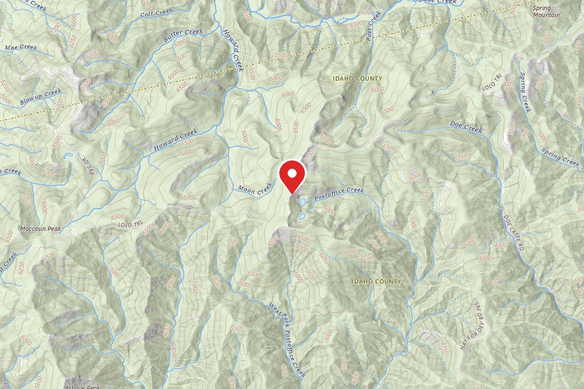 Nez Perce-Clearwater Dispersed Campsite POW500RD-006