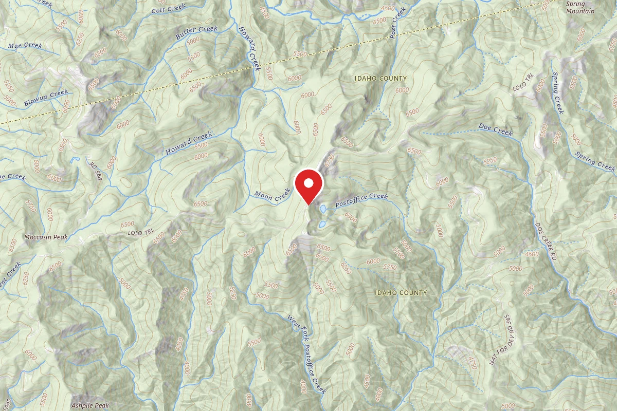 Nez Perce-Clearwater Dispersed Campsite POW500RD-007