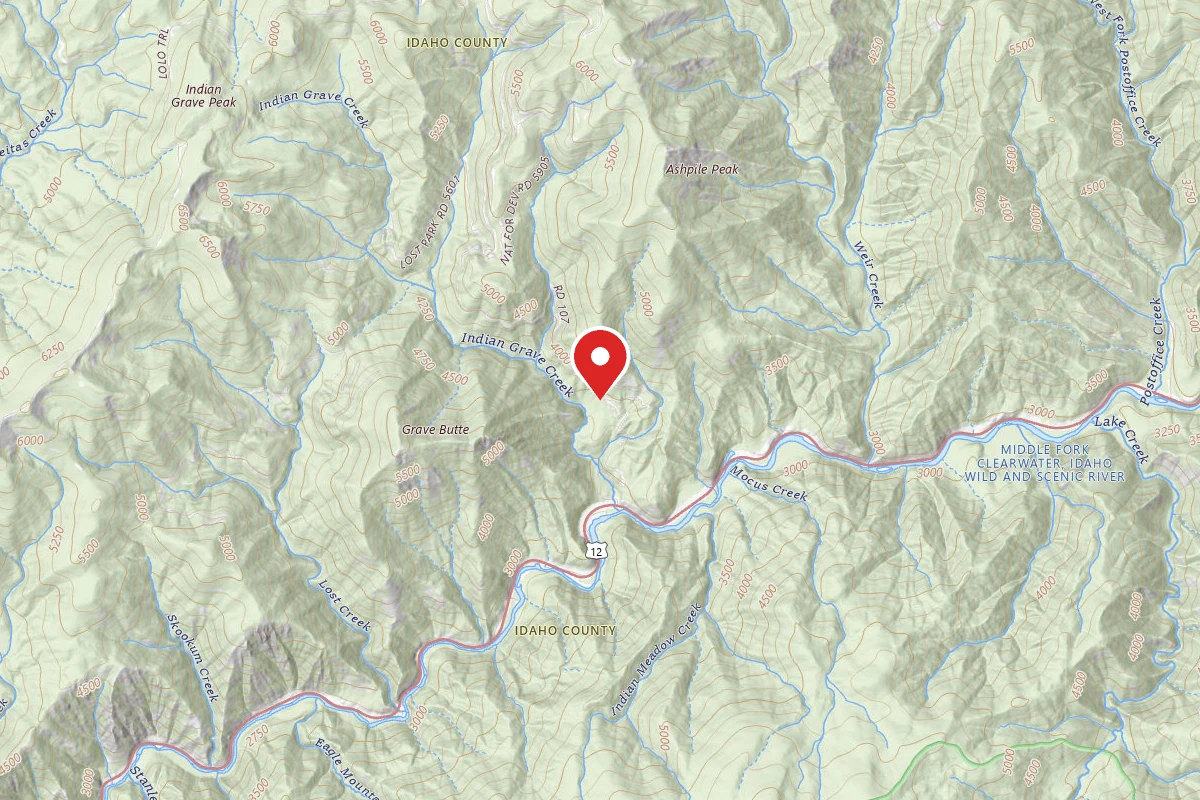 Nez Perce-Clearwater Dispersed Campsite POW107RD-001