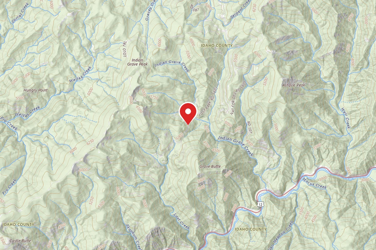 Nez Perce-Clearwater Dispersed Campsite LOC5601RD-003