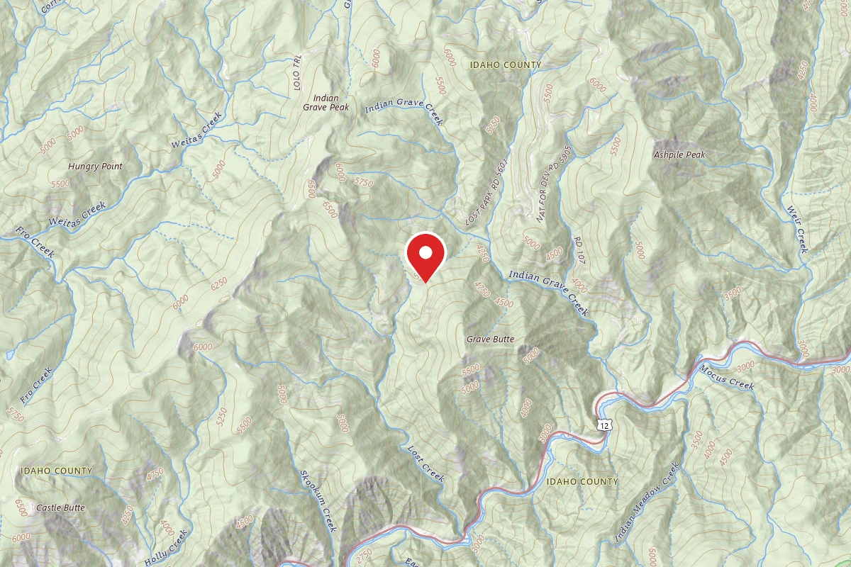 Nez Perce-Clearwater Dispersed Campsite LOC5601RD-004