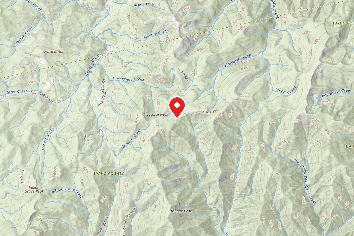 Nez Perce-Clearwater Dispersed Campsite POW500RD-008