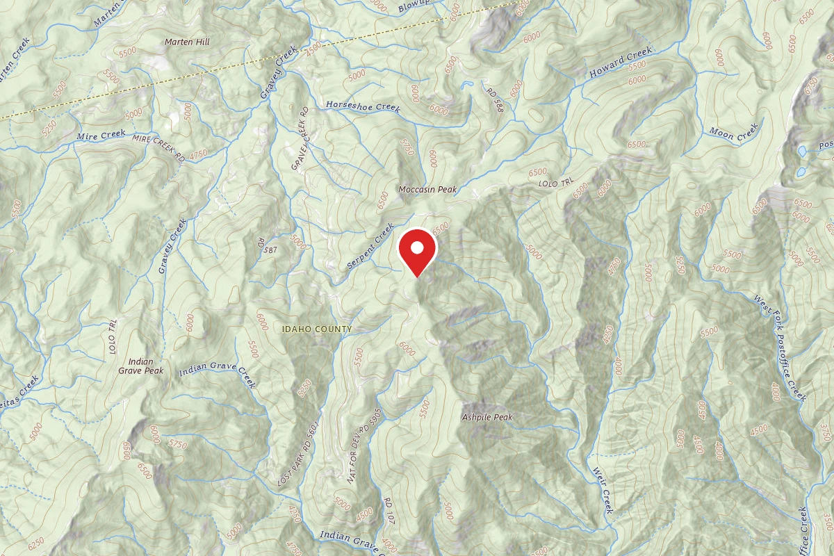 Nez Perce-Clearwater Dispersed Campsite POW500RD-010