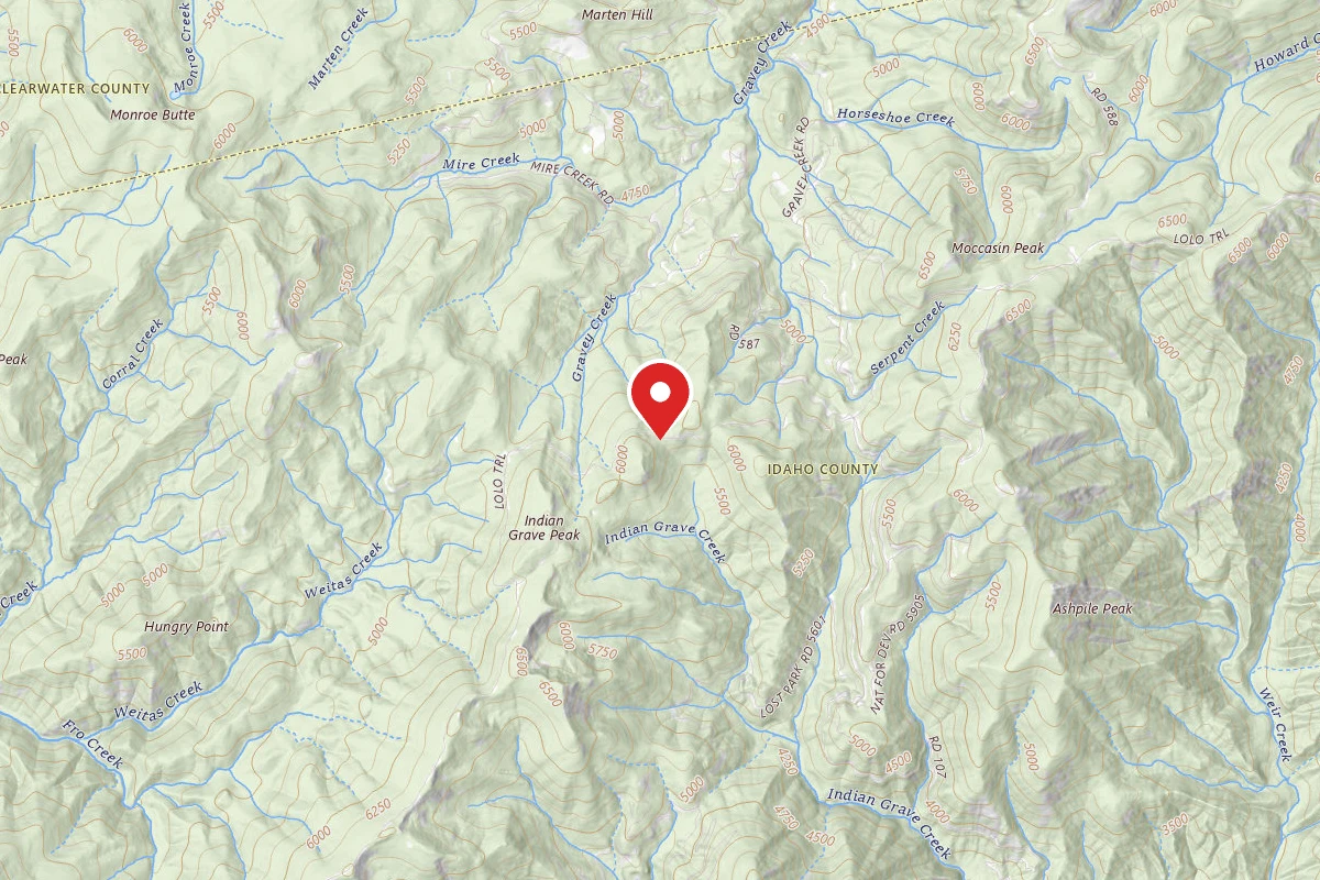 Nez Perce-Clearwater Dispersed Campsite LOC500RD-012