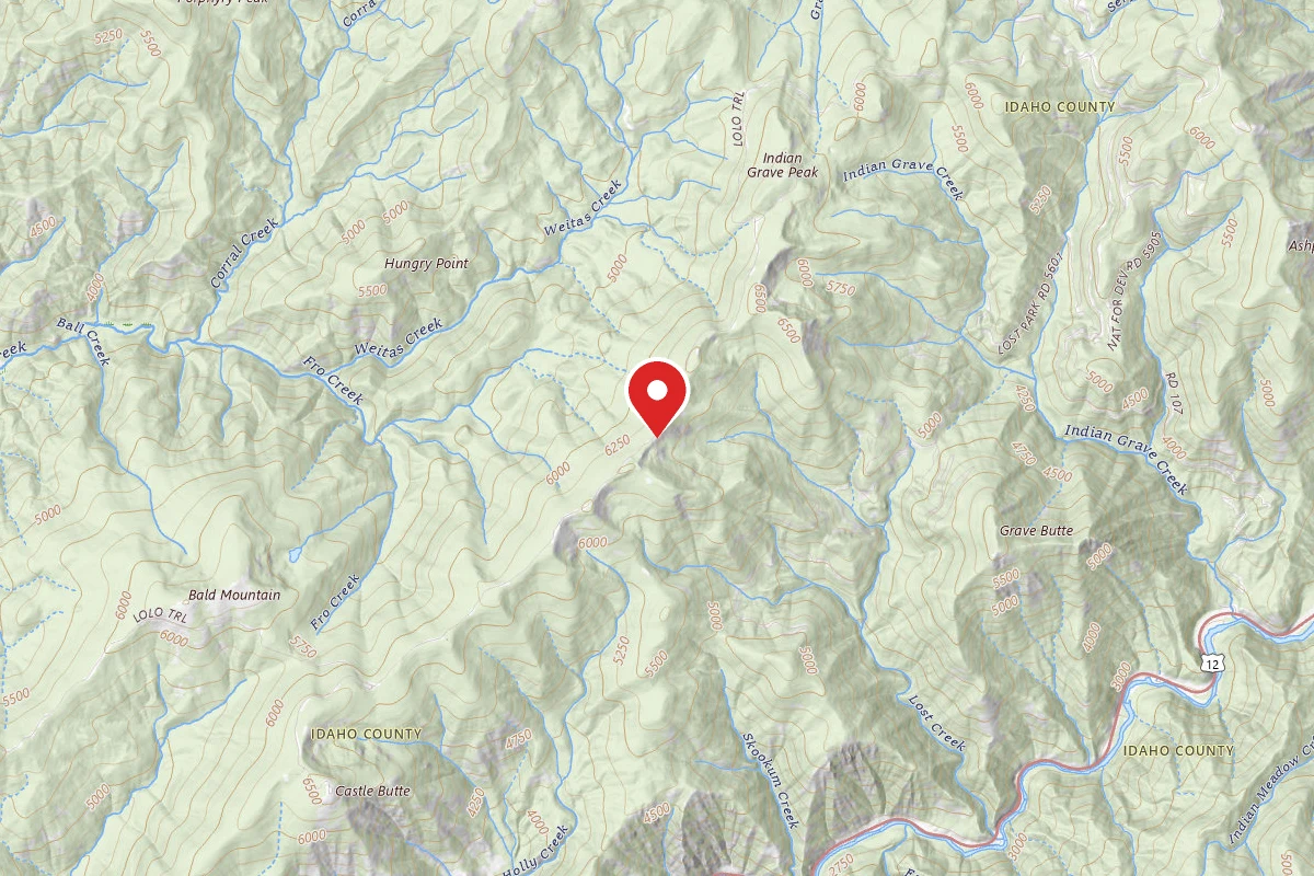 Nez Perce-Clearwater Dispersed Campsite LOC500RD-015