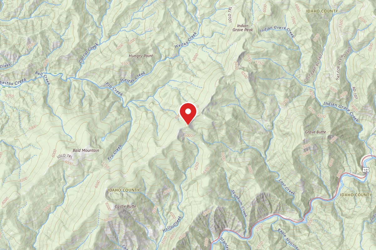 Nez Perce-Clearwater Dispersed Campsite LOC500RD-017