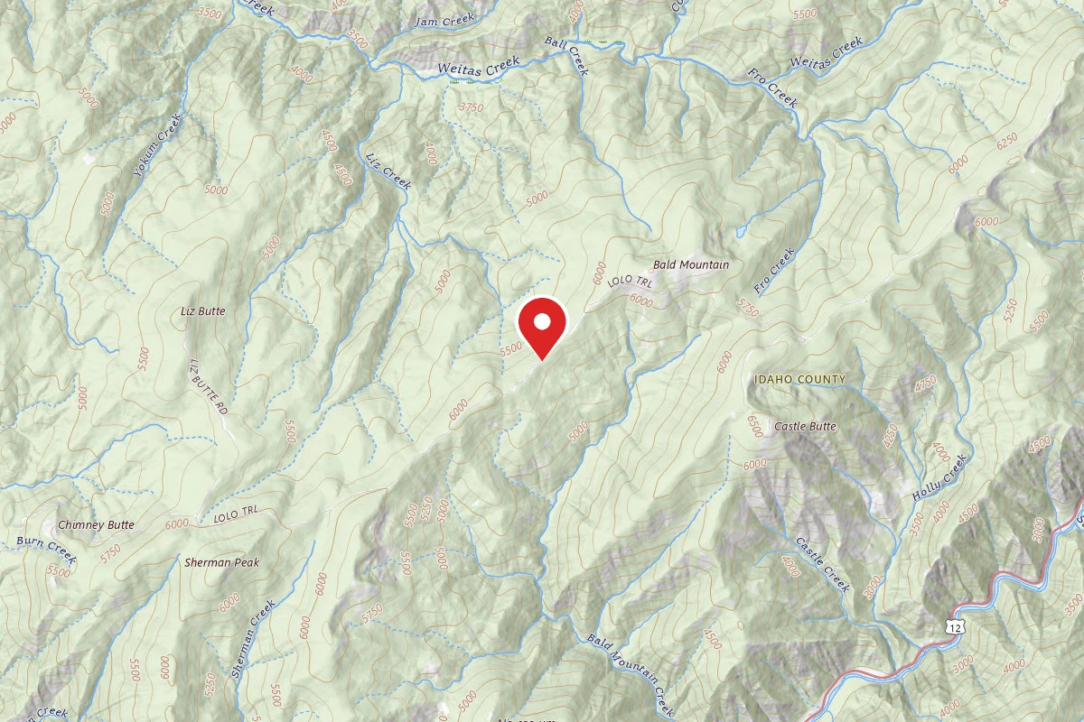 Nez Perce-Clearwater Dispersed Campsite LOC500RD-021