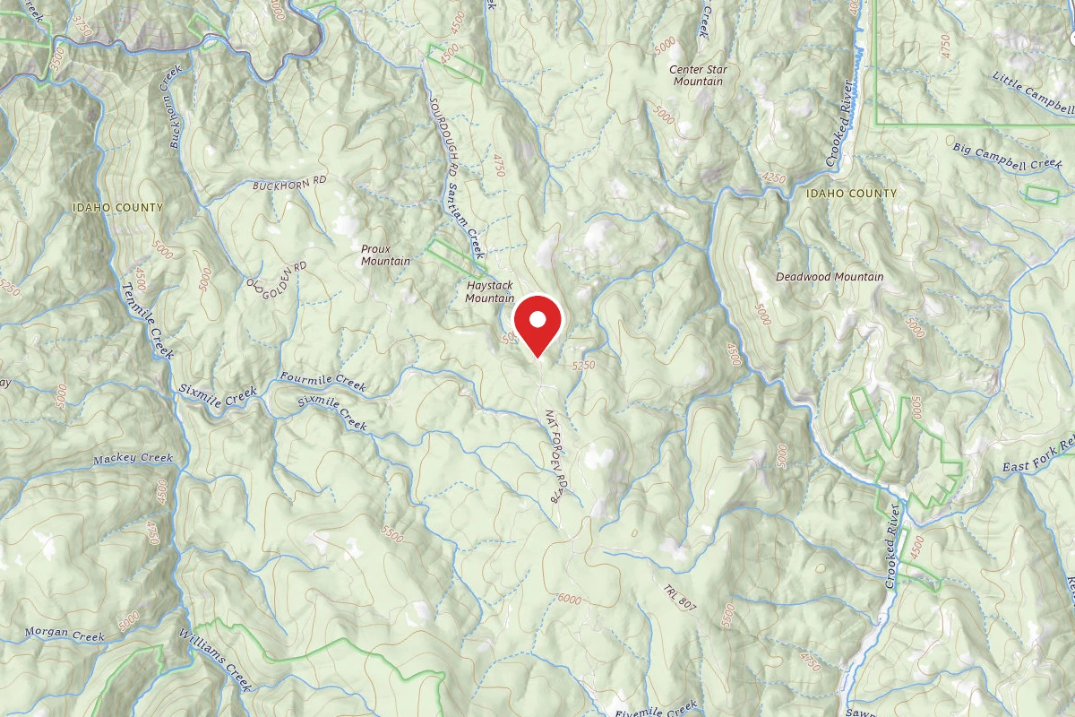 Nez Perce-Clearwater Dispersed Campsite RR492RD-003 MILEPOST 6
