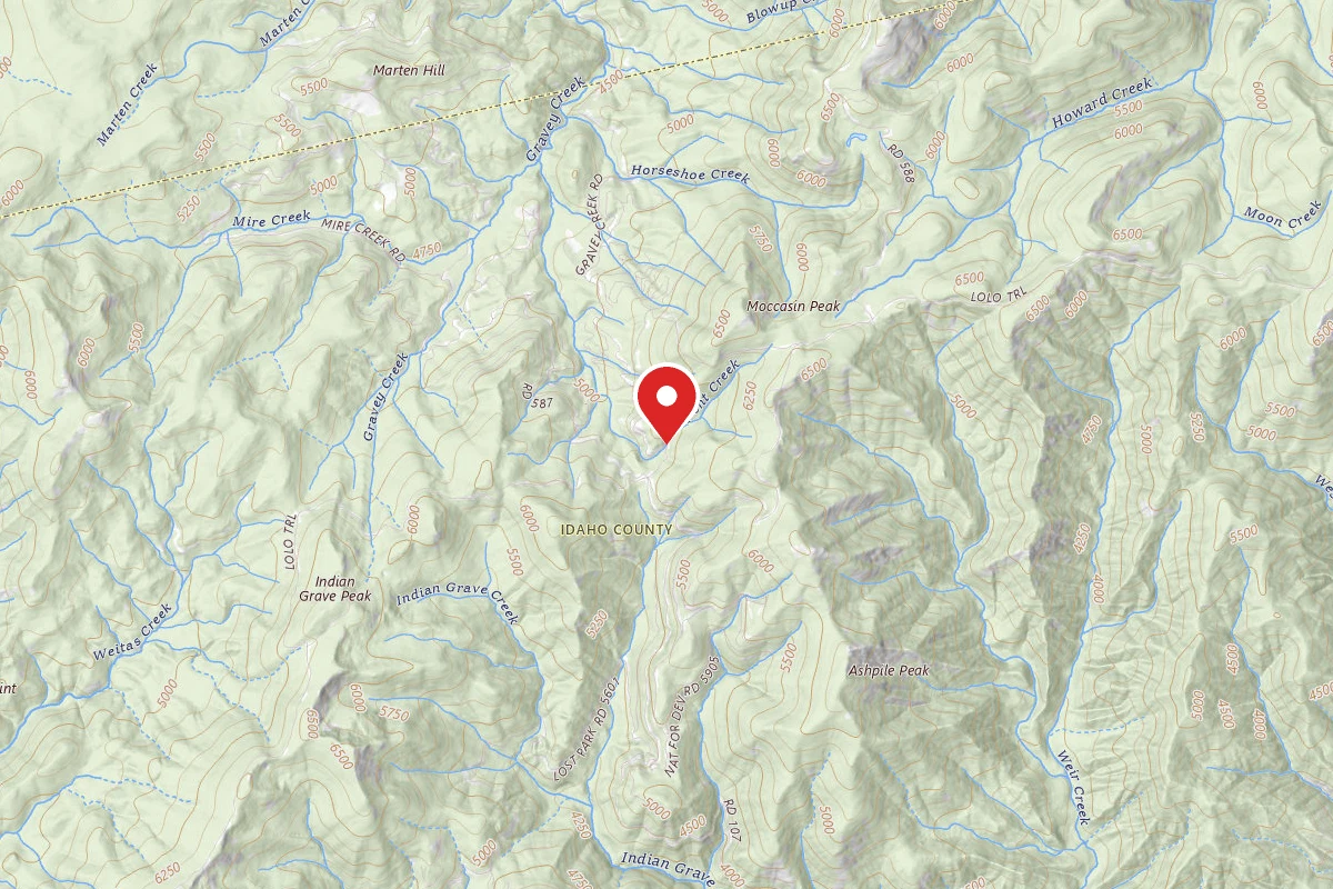 Nez Perce-Clearwater Dispersed Campsite POW107RD-002