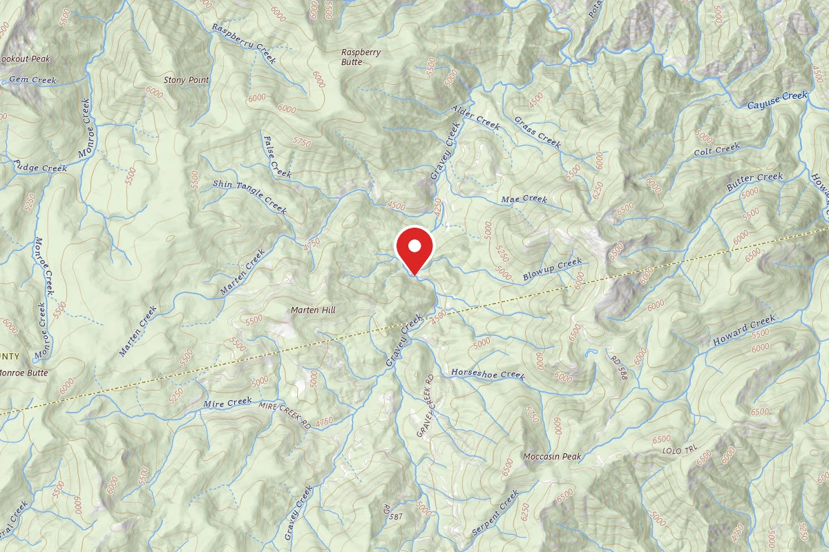 Nez Perce-Clearwater Dispersed Campsite POW107RD-004