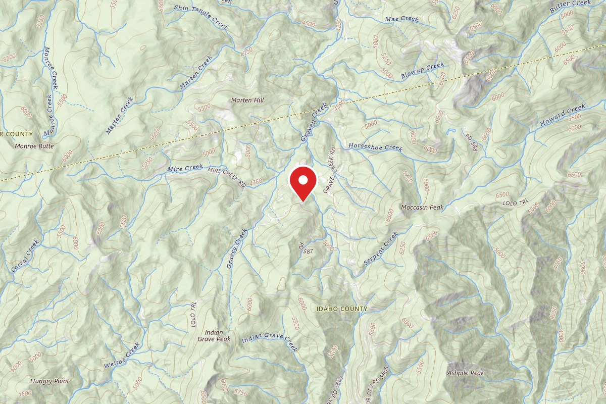 Nez Perce-Clearwater Dispersed Campsite POW587RD-001