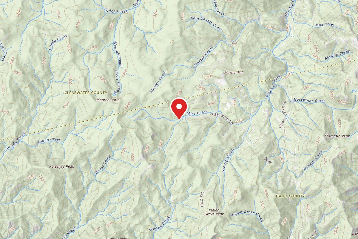 Nez Perce-Clearwater Dispersed Campsite POW587RD-003