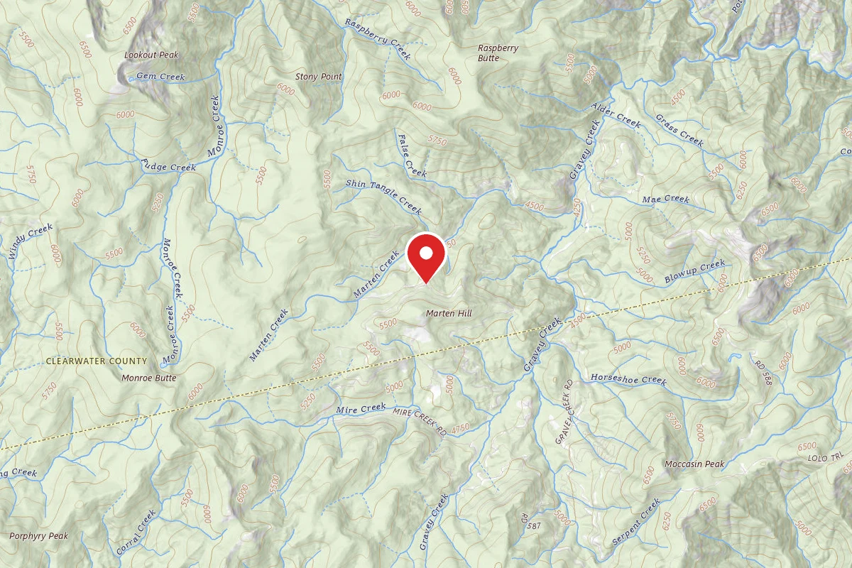 Nez Perce-Clearwater Dispersed Campsite POW587RD-005