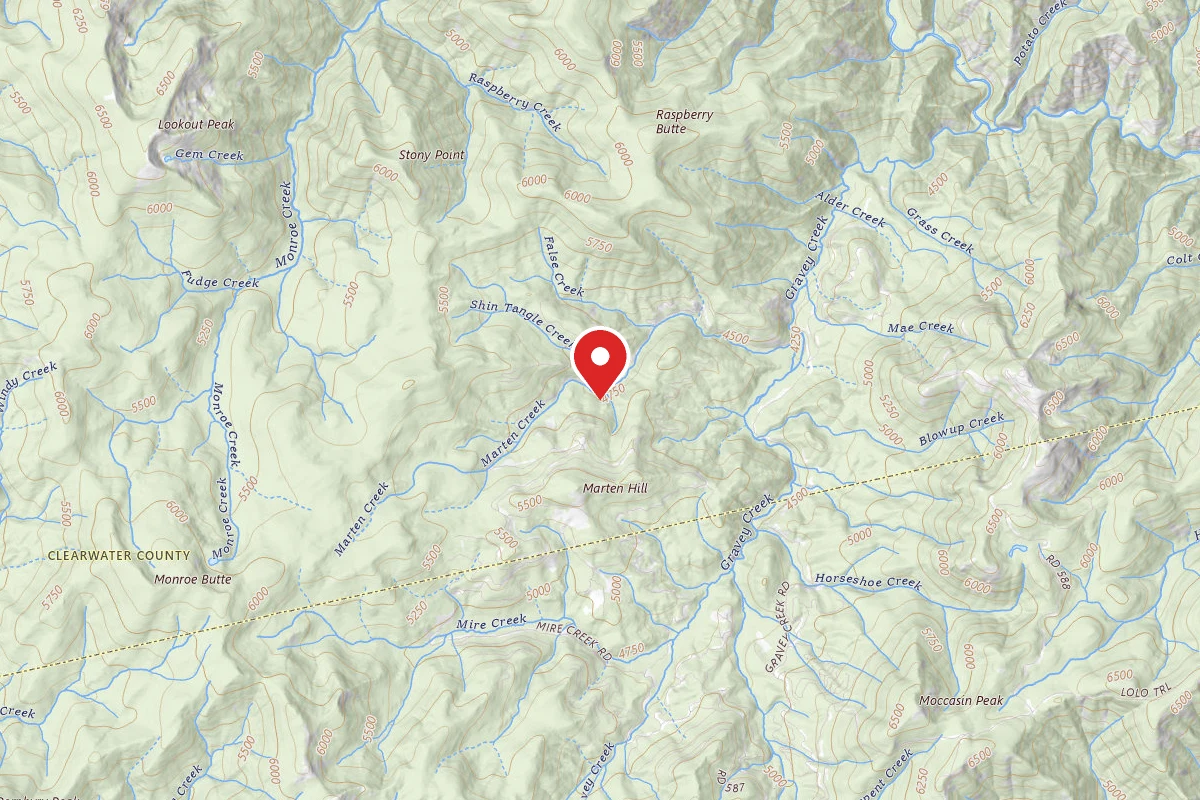 Nez Perce-Clearwater Dispersed Campsite POW587RD-007
