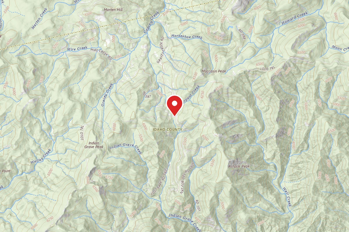 Nez Perce-Clearwater Dispersed Campsite POW500RD-011
