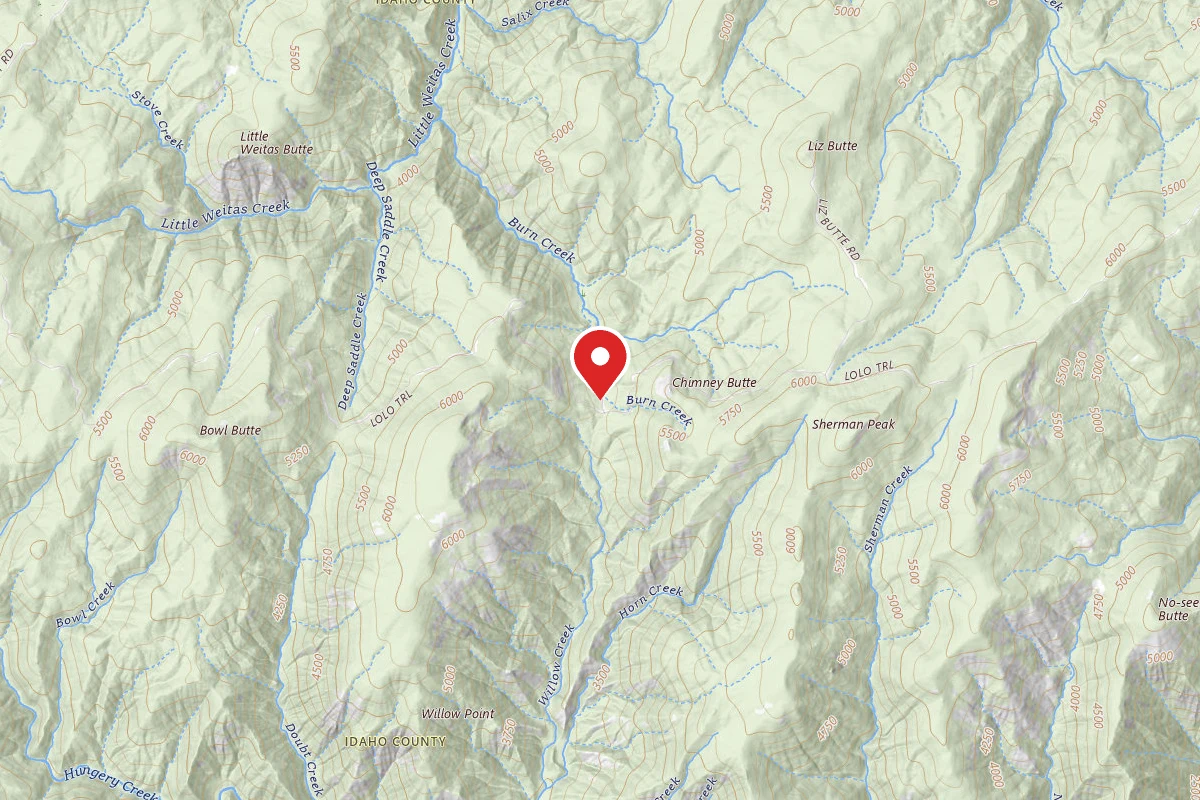 Nez Perce-Clearwater Dispersed Campsite NF500RD-026