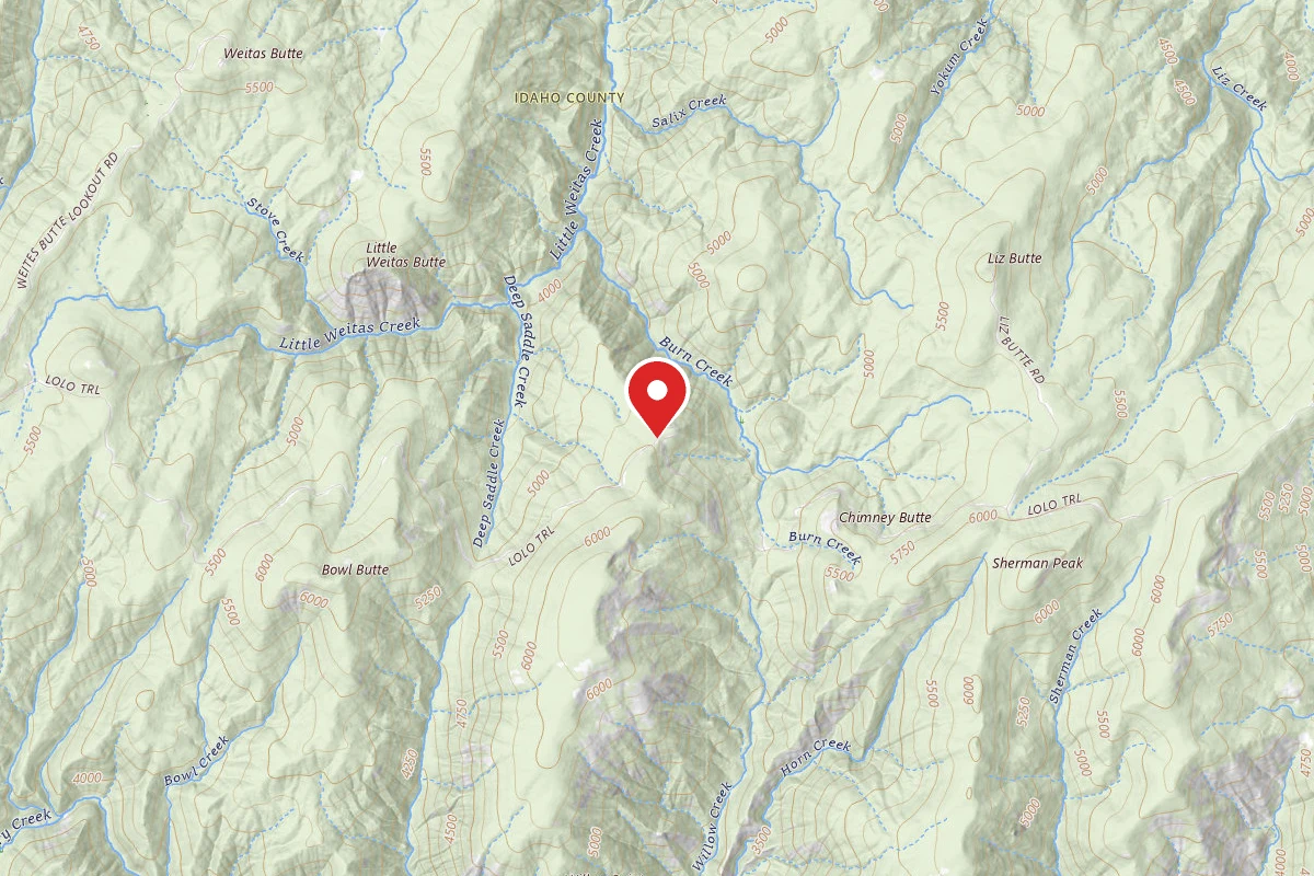 Nez Perce-Clearwater Dispersed Campsite NF500RD-027