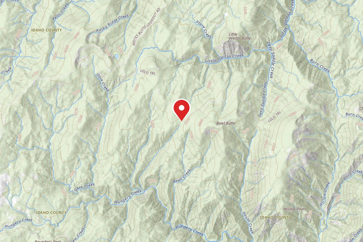 Nez Perce-Clearwater Dispersed Campsite NF500RD-030