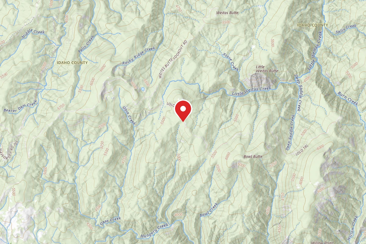 Nez Perce-Clearwater Dispersed Campsite NF500RD-031