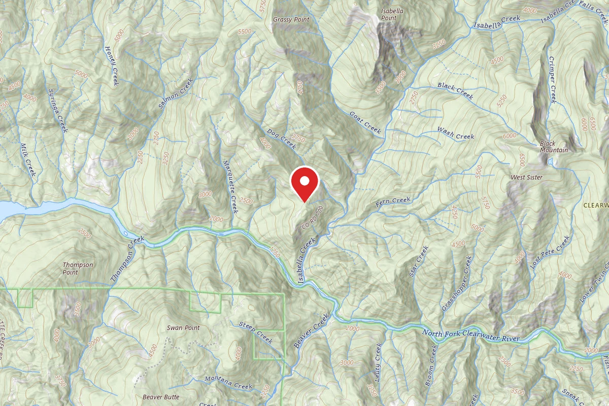 Nez Perce-Clearwater Dispersed Campsite NF700RD-003