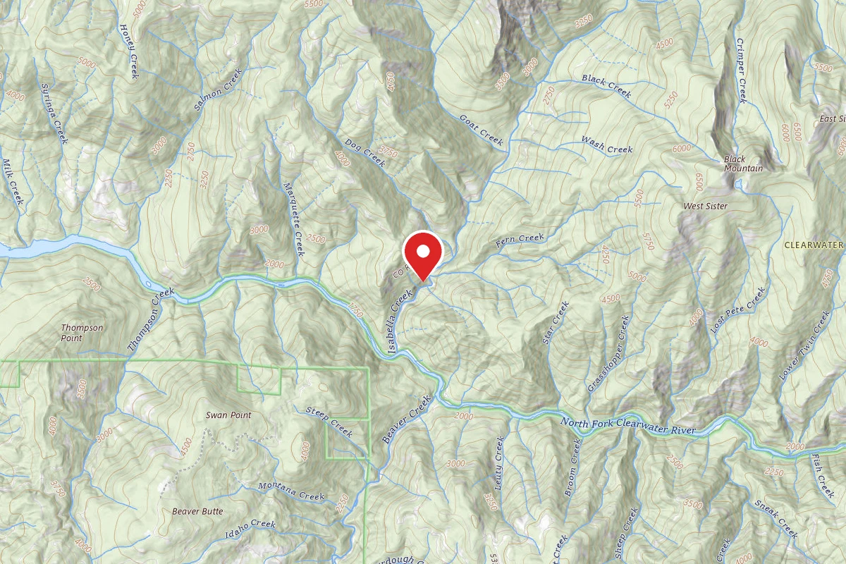 Nez Perce-Clearwater Dispersed Campsite NF700RD-006