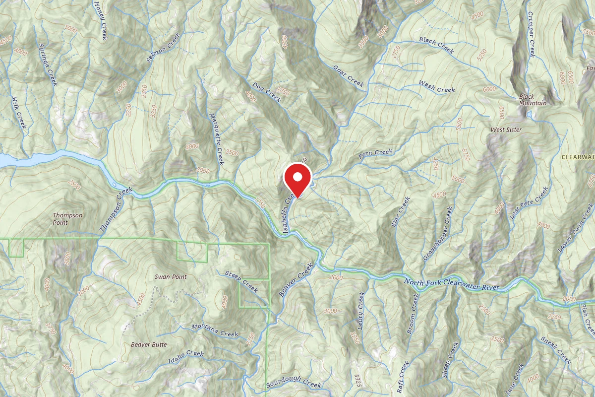 Nez Perce-Clearwater Dispersed Campsite NF700RD-007